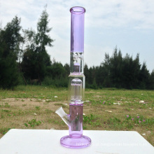 Tubo de fumo novo da água do vidro da chegada com superfície cor-de-rosa (ES-GB-247)